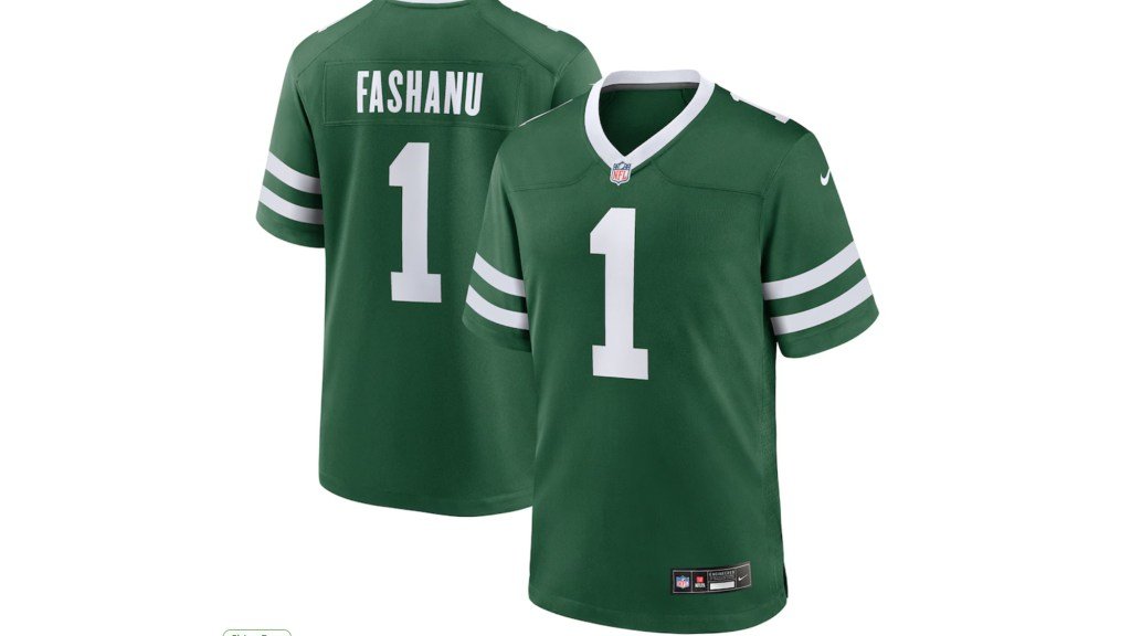 Maillot Olu Fashanu NY Jets : Comment acheter le maillot Olu Fashanu NFL