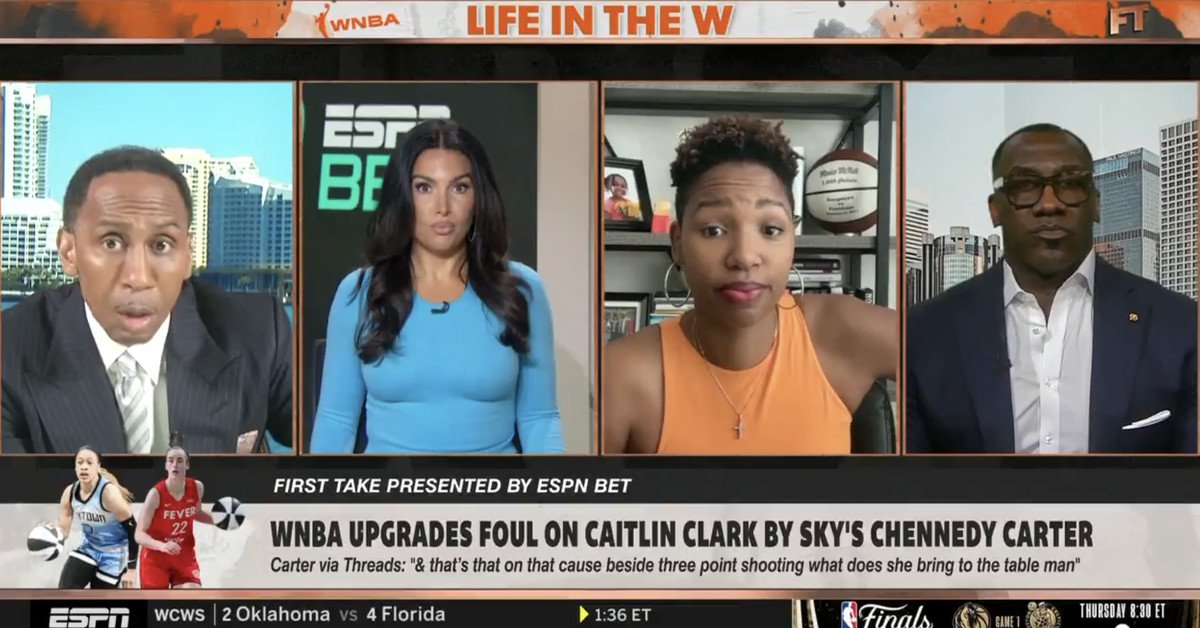 Stephen A. Smith est resté sans voix après que Monica McNutt l'ait critiqué à propos des commentaires de Caitlin Clark