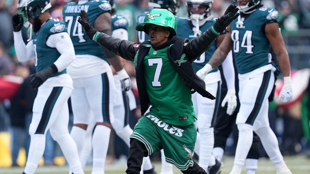 Les Eagles mènent le match de championnat NFC entrant dans la mi-temps