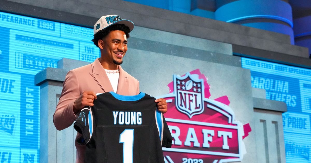 Bryce Young Trade des Panthers achevé au repêchage de la NFL 2025, et c'est le transport des Bears