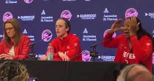 Caitlin Clark s'est assuré d'avoir le dos d'Aliyah Boston après la confrontation Angel Reese